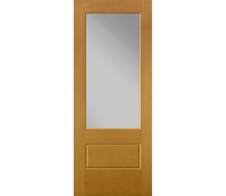 Columbus 3 Quaters Light Fiberglass Entry Door