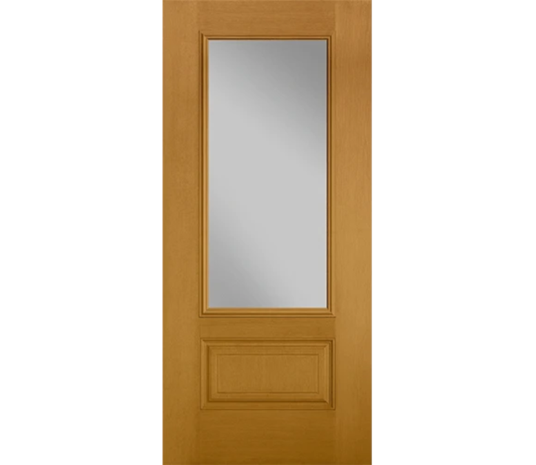 Columbus Three Quaters light Fiberglass Entry Door