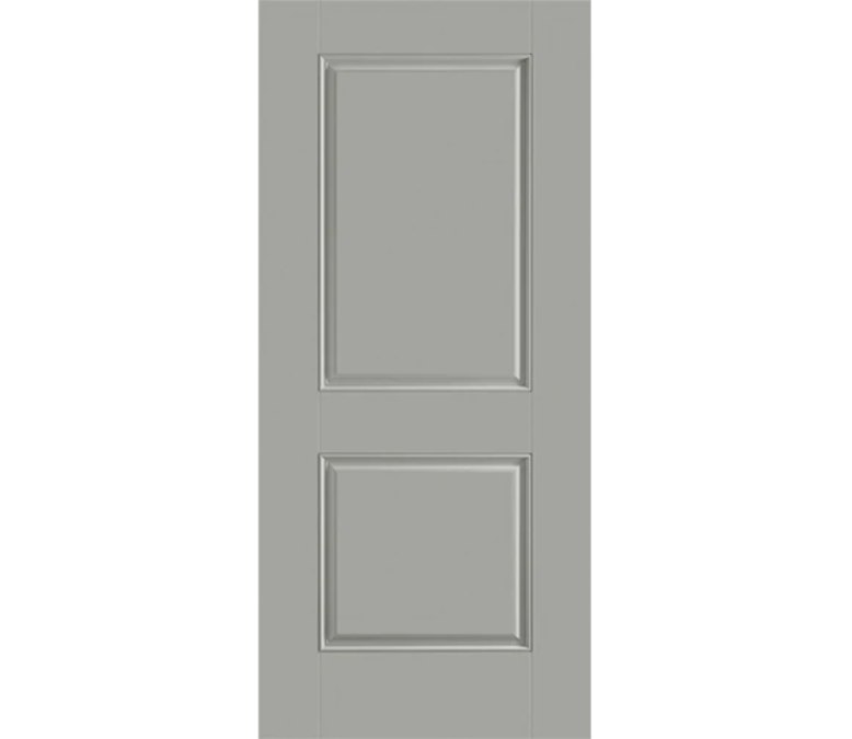 Columbus Two Panel Square Fiberglass Entry Door